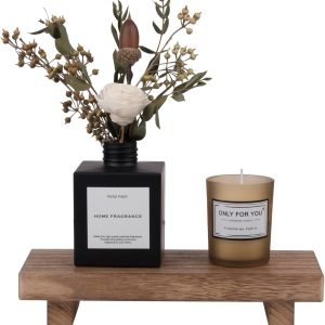 Small Wood Tray Pedestal Stand