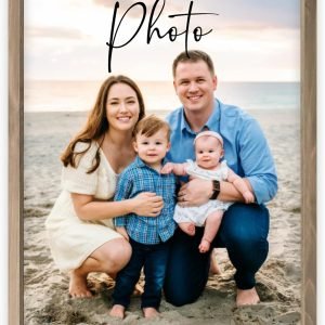 MRC Wood Products Custom Printed Portrait – Personalized Photo Artwork on Canvas Textured Board